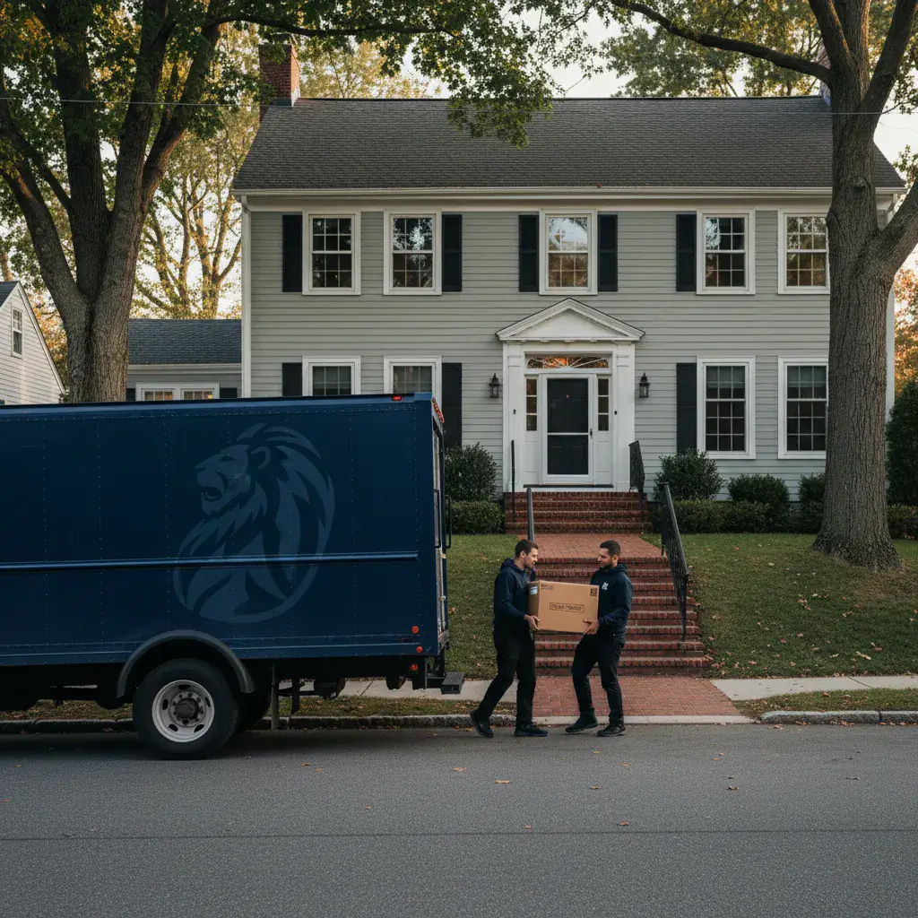 Eastside Movers crew at work in Massachusetts