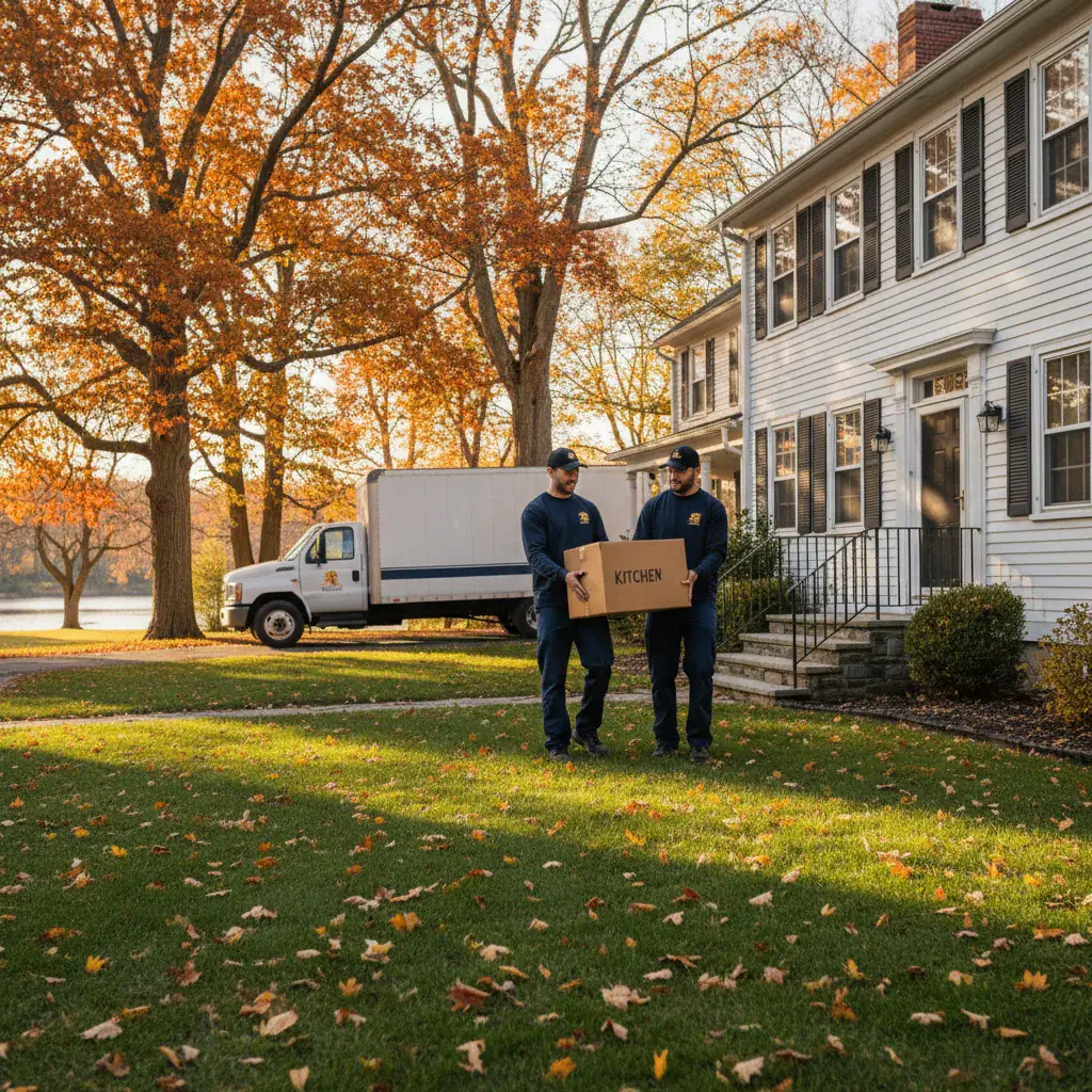 Eastside Movers crew at work in Massachusetts
