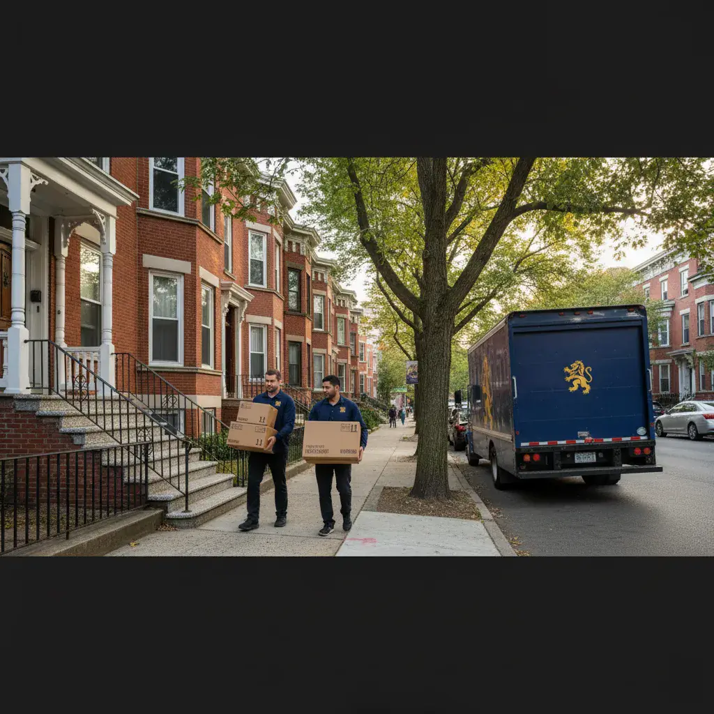 Eastside Movers crew at work in Massachusetts